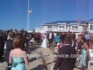 Cape Cod DJ Steel Drum Beach Wedding Ceremony.